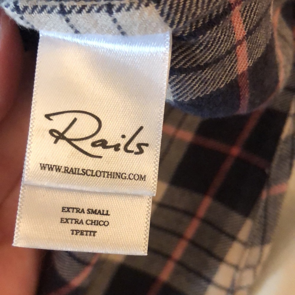 Rails Willow Ruffle Sleeve Plaid Button Up - image 7